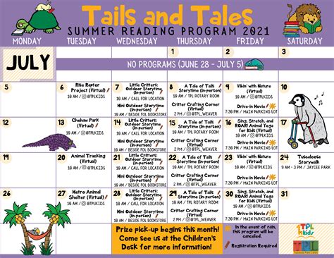 Tuscaloosa Public Library Summer Reading Program - Tuscaloosa Public