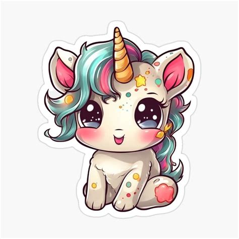 Super Cute Unicorn Sticker Unicorns Sticker For Sale By TopherK