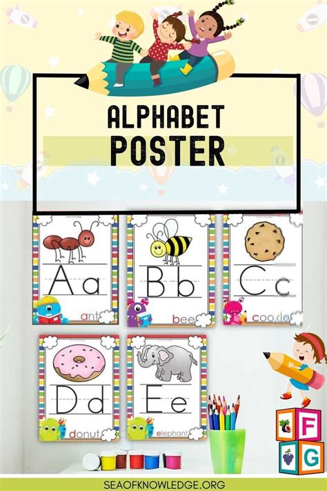full set  alphabet posters  classroom  alphabet poster