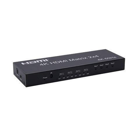 PTYTEC Computer Shop Switch Splitter HDMI 2x4 Matrix De 4 Puertos