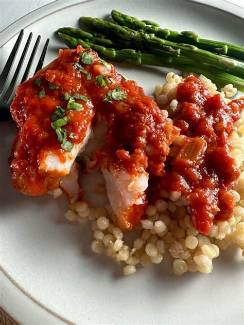 Italian Cod with Tomato Sauce - Danas Table