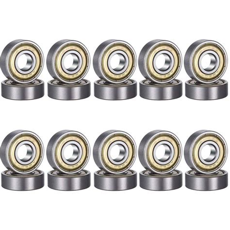 Pcs Zz Deep Groove Ball Bearing Double Metal Shielded Greased