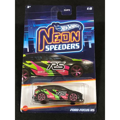風火輪 hot wheels 霓虹系列 neon 福特 ford 佛克斯 focus rs 限量 普卡 蝦皮購物