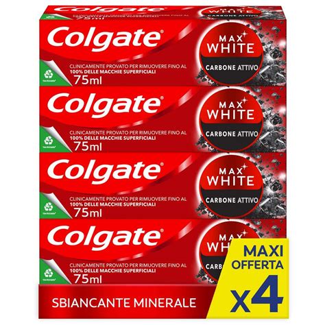 Dentifricio Sbiancante Colgate Max White Carbon Confezioni Da Ml