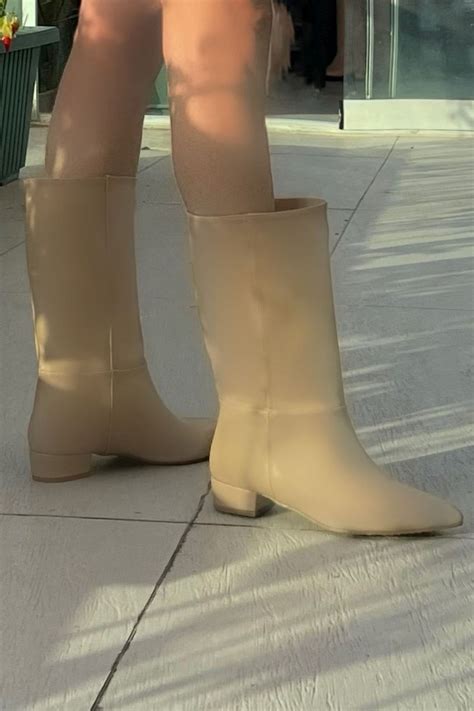 TrendyAnka Kadın Ten Nude Deri Içi Kürklü Cm Topuklu Günlük Diz Altı Sivri Burun Çizme Fiyatı