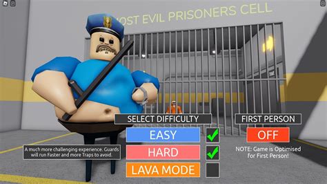 BARRY S PRISON RUN FIRST PERSON OBBY HARD MODE NEW UPDATE