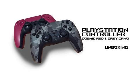 Playstation Dual Sense Cosmic Red And Grey Camouflage Controller