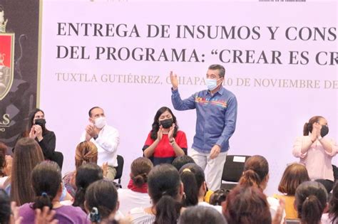 Entrega Rutilio Escand N Insumos Y Constancias Del Programa Crear Es