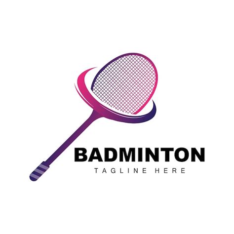 Badminton Racket And Shuttle Logo