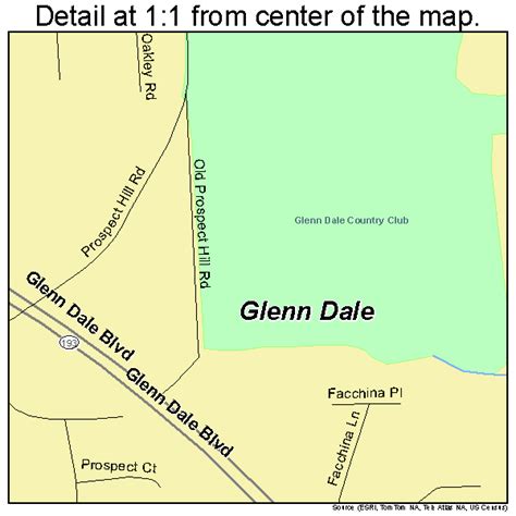 Glenn Dale Maryland Street Map 2433400