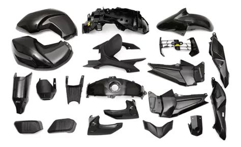 Kit Plasticos Completo Yamaha Fz 16 Negro 20 Piezas Vc