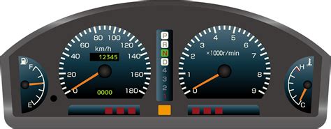 Car Speedometer Tachometer Fuel Gauge Png Clipart Auto Dial Clip Art Library