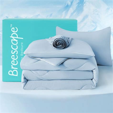 Bedsure Breescape Cooling Comforter Set Summer Bed Set Queen Cooling Comforter For Hot