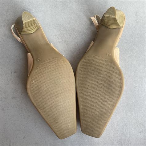 Vintage Nude Kitten Heels Depop