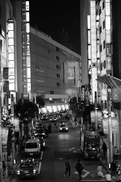 Fondos De Pantalla Monocromo Calle Paisaje Urbano Noche La