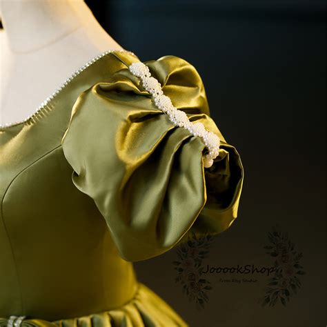 Elegant Olive Green Ball Gown ,gorgeous Prom Dress,sample Solid Green