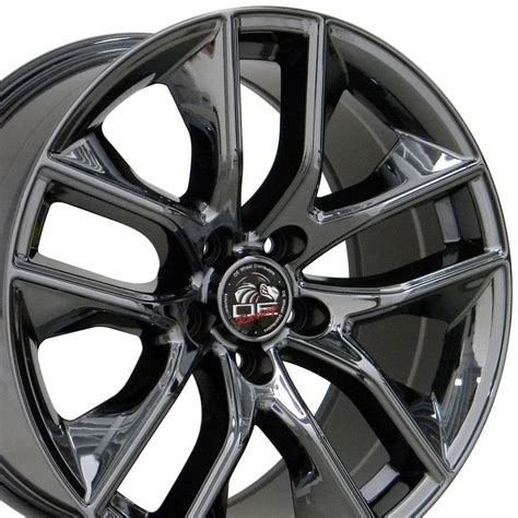 Ford® 2015 Mustang® Style Replica Wheels Black Chrome 18x9 SET