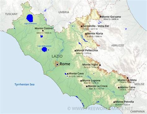 Lazio Maps