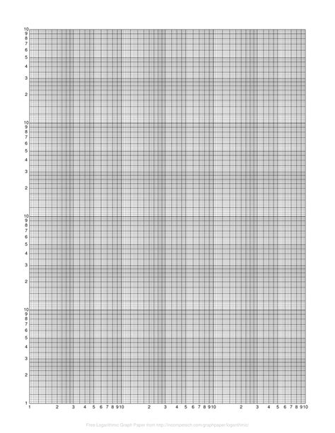 4 Cycle Semi Log Graph Paper Printable - Printable Graph Paper