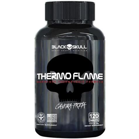 Termog Nico Black Skull Thermo Flame Hardcore Cafe Na Maior Foco