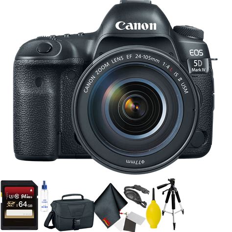 Canon EOS 5D Mark IV DSLR Camera With 24 105mm F 4L II Lens Bundle050