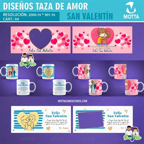 Plantillas Para Sublimar Tazas Gratis De San Valent N