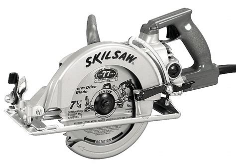 SKIL Worm Drive Circular Saw, 7 1/4 in Blade Dia., Left Blade Side ...