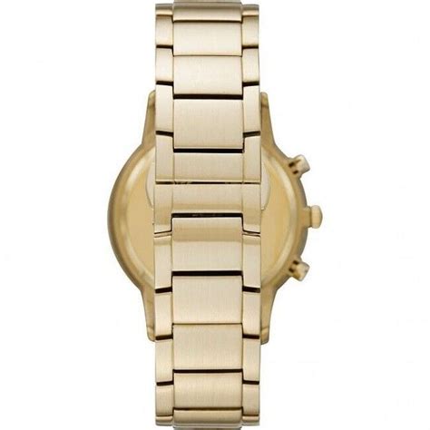 NEW GENUINE EMPORIO ARMANI MENS WATCH RENATO AR11332 YELLOW GOLD ...