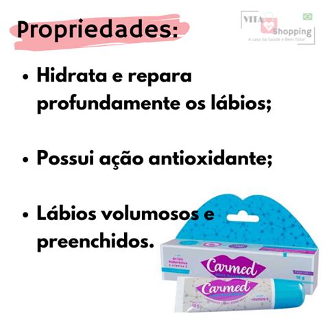 Reparador Labial Acido Hialur Nico Em Gel G Carmed Vita