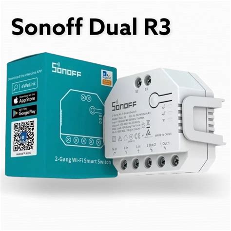 Sonoff Dual R Ch Canais Interruptor Wifi Medi O Energia