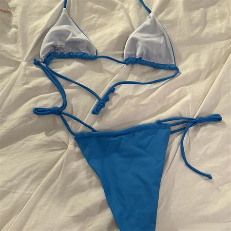Blue Bikini Brand New And Never Warn This Is A Depop