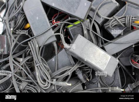 Old Adapter And Charger Background Stock Photo Alamy