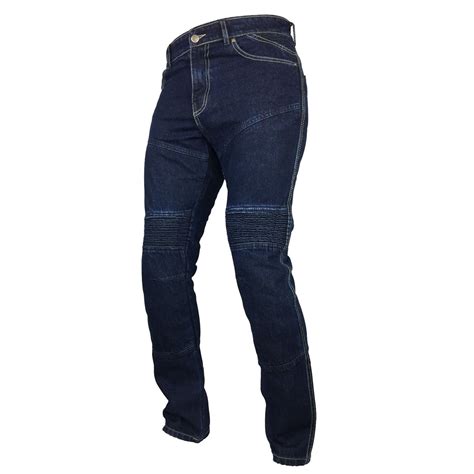 Mens Denim Motorcycle Motorbike Sports Jeans With Protective Lined