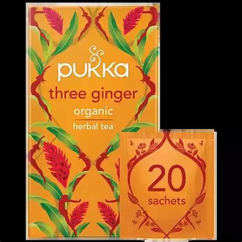 Buy Pukka Pukka Three Ginger 20 Sachets Online Therapy Organics