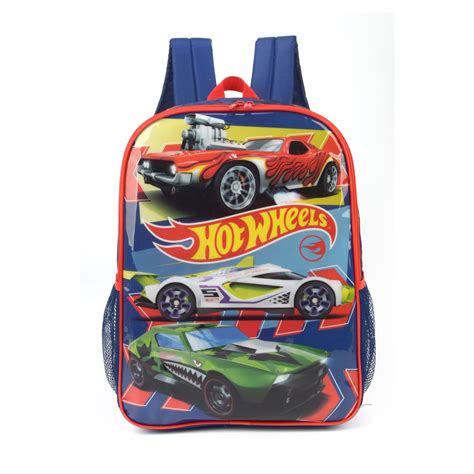 Mochila De Costas Escolar Infantil Hot Wheels Is Hw S Courus