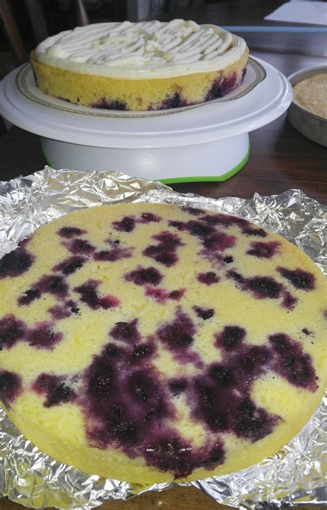 Rebecca S Amazing Creations Lemon Blueberry Naked Cake With Lemon