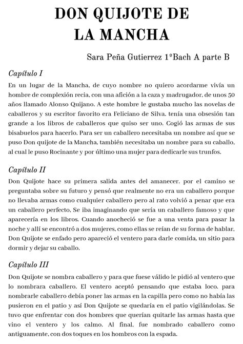 Resumen Por Capitulos Don Quijote 4