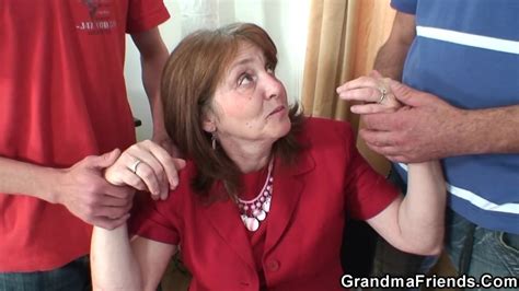 Hot Threesome In The Office With Old Granny Mature Porn By Grandma Friends Channel Xhamster