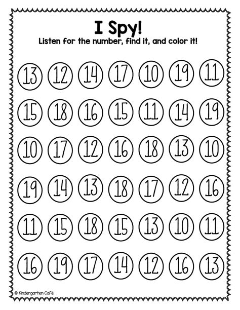 Teen Numbers I Spy Activity Small Group Math By Teach Simple