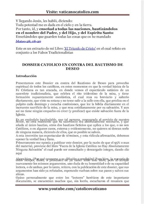 PDF Dossier Catolico Contra El Bautizo De Deseo DOKUMEN TIPS