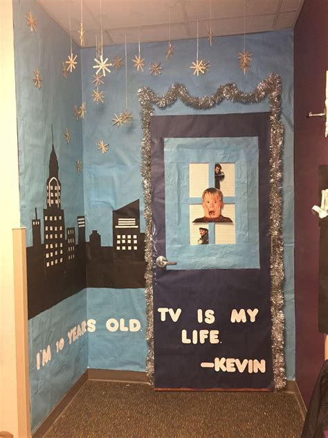 Adens 3rd Grade Door Decoration I Made Christmas Movie Theme And The