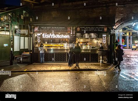 Fishkitchen Fish And Chip Food Stall At Borough Market Southwalk
