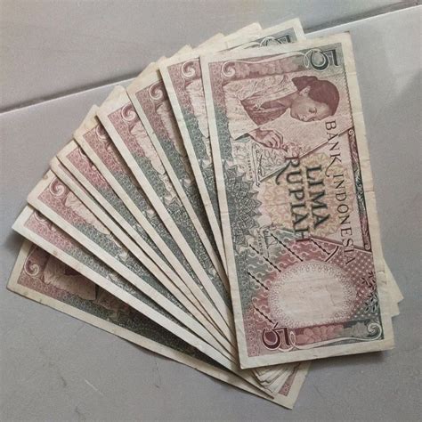 Jual Uang Kuno 5 Rupiah Seri Pekerja Tahun 1958 Bahan Mahar Nikah