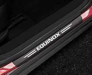 Maxdool Pcs Equinox Door Sill Protector Reflective D Carbon Fiber