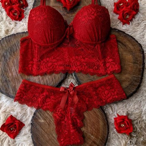 Conjunto Lingerie De Luxo Ris Calcinha E Suti Soutien Fio Dental