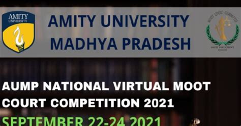 AUMP National Moot Court Competition 2021 By Amity Law School Gwalior