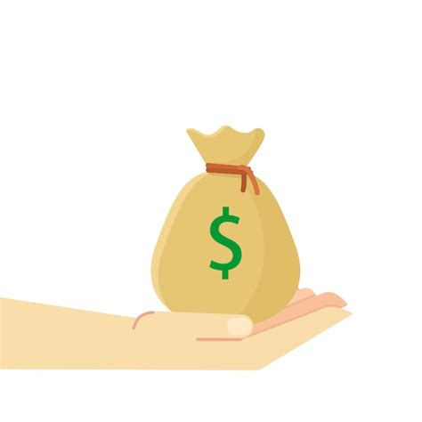 Premium Vector Hand Holding Money Bag