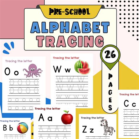 Alphabet Upper And Lowercase Tracing Worksheets 26 Pages Pdf Printable