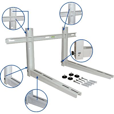 KIT SOPORTES PERFIL PARA AIRE ACONDICIONADO