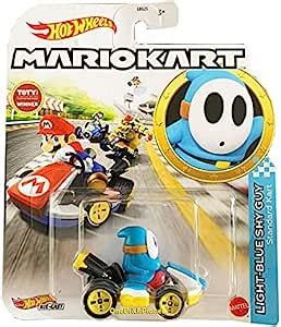 Amazon Hot Wheels Mario Kart Metal Car Light Blue Shy Guy Standard Kart New